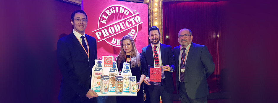Puleva Batidos premiado  por los consumidores con el galardón Producto del Año 2018