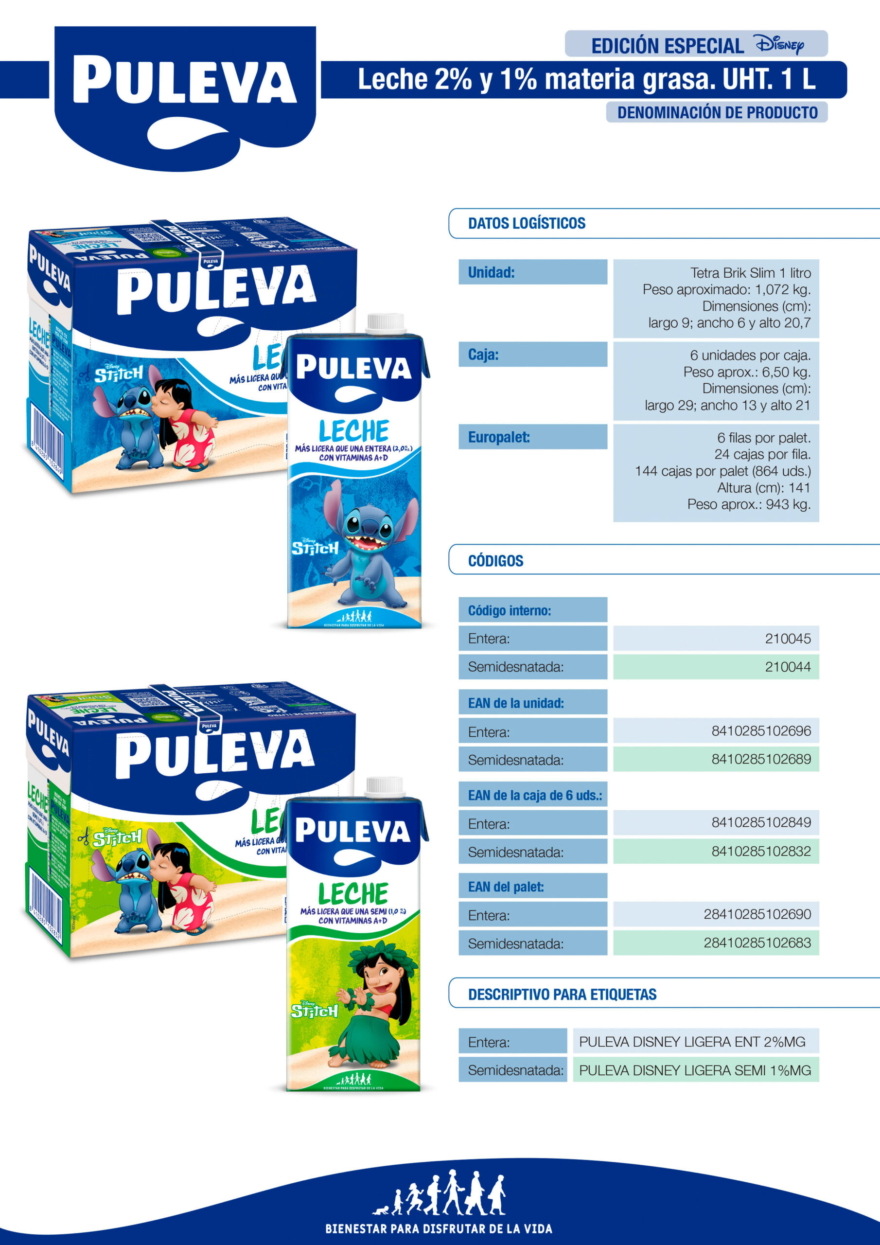 Ficha logística - 1000ml