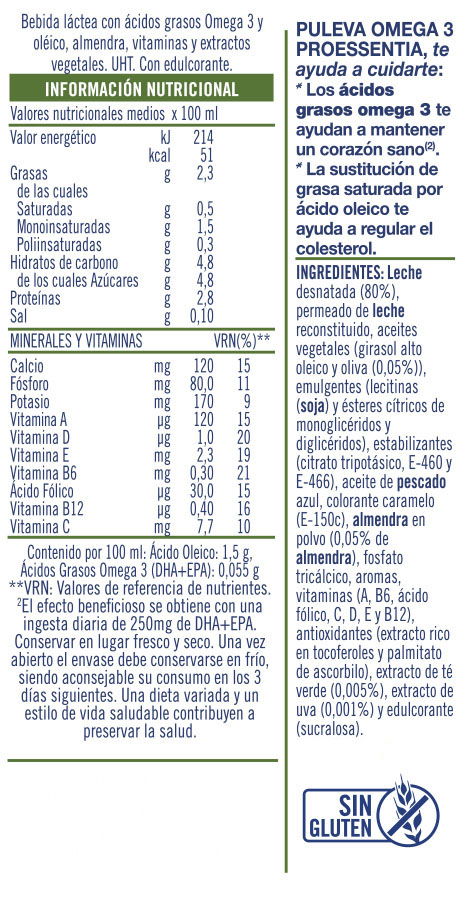 Información nutricional - 1000ml