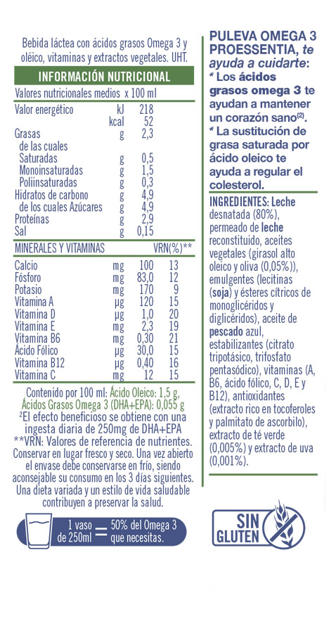 Información nutricional